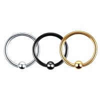 Surgical Steel Captive Bead Ring Ear Hoop Nose Ring Ear Tragus Cartilalge Piercing Nipple Ring Body Piercing Jewelry Earring