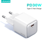 Usams pd30w Loại-C sạc nhanh pd3.0 qc4.0 2 Pin rắc cắm Châu Âu USB