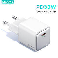 หัวปลั๊กยูเอสบี PD30W แบบที่ชาร์จความเร็วสูง PD3.0 QC4.0 2ขาสำหรับ MacBook iPhone 14 Pro Max แบบพกพา USB-C เครื่องชาร์จอย่างรวดเร็วสำหรับ iPhone สำหรับ MacBook สำหรับ Samsung