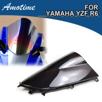 สำหรับ Yamaha YZF 600 R6 R7 2017 2018 2019 2020 2021 2022รถจักรยานยนต์กระจกหน้าจอกระจกบังลมหน้าฟองน้ำสองชั้น YZFR6 YZFR7 700