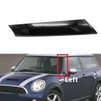 For R57 R55 R56 07-15 Front Windshield Post Trim Bright Black Exterior Molding a Pillar Trim Cover