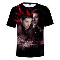 ขายร้อน SUPERNATURAL 3D เสื้อยืดผู้ชายผู้หญิงแฟชั่น Casual hip hop T เสื้อ3D พิมพ์ SUPERNATURAL แขนสั้นหลวม Tops