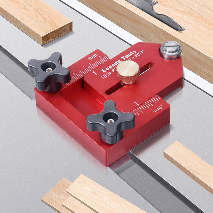 FONSON Woodworking Thin Rip Guide Table Saw Fast Cutting Limit Fence