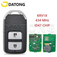 Datong World กุญแจรถระยะไกลควบคุมสำหรับ Honda Greiz ชิป ID47ไฟรถยนต์ XRV HRV CRV 434 FSK KR5V1X 72147-T5A/T5C-J01 Keyless