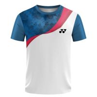 Mens T-shirt Quick Drying Training Suit Badminton Uniforms Table Tennis Clothes Printing T shirt Boys Breathable Sport T-shirts