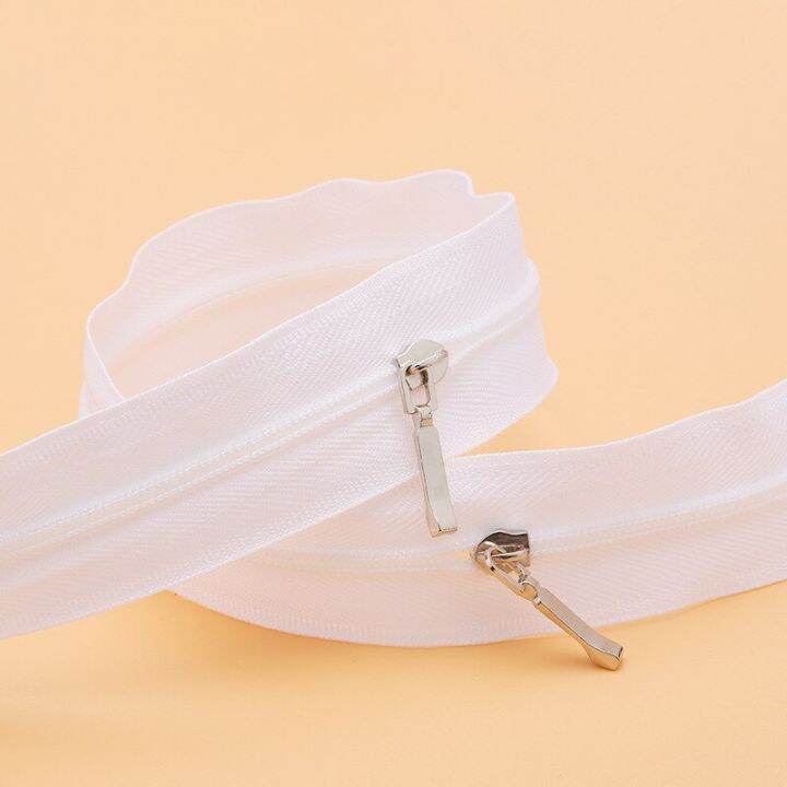 white-no-3-double-open-invisible-zipper-long-nylon-zipper-for-diy-home-textile-throw-pillow-quilt-garment-sewing-accessories-door-hardware-locks-fabri