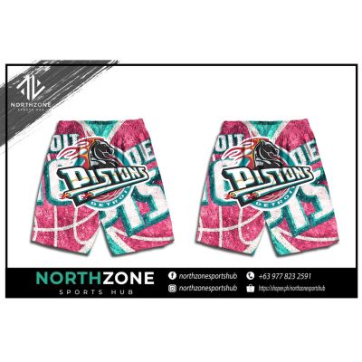 NBA Detroit Pistons Full Sublimation Short with two sided pockets (SHORT)