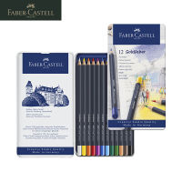 Faber Casl Goldfaber Oily Colored Pencils Professional Colors Blue Iron Box Art Drawing Stationery Supplies 1147