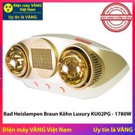 Đèn sưởi nhà tắm Braun Kohn Luxury KU02PG thumbnail