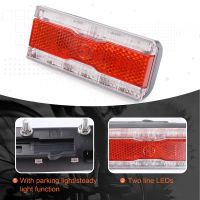 Bike Dynamo Rear Light with Parking Light AC 6V 0.5W LED Bicycle Taillight Fit 50mm Mount Hole Bicycle Rack Carrier Lamp