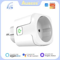 Aubess Smart Socket EU 16A/20A AC100-240V Wifi Smart Plug Power Outlet  Alexa Google Home Voice Control  For Tuya Smart Life APP Ratchets Sockets