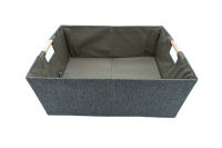 Storage box กล่องผ้าใส่ของอเนกประสงค์สีเทา ขนาด 42x31x17cm JR0420-36