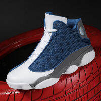 รองเท้าบุรุษแพนด้า AJ13ใหม่,รองเท้ากีฬา,รองเท้าบาสเก็ตบอล,รองเท้าบุรุษรองเท้าผู้หญิง,ขาวดำและแดง,Qiao 13,ความรักและความเคารพ