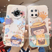 Phone Case เคส Realme11 Realme11Pro Realme 11 Pro + Plus 5G 4G NFC แวว Rhinestone หรูหราน่ารัก Sun Girl เคสนิ่มลายการ์ตูน2023