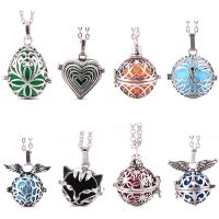 Color Aromatherapy Necklace Music Perfume Diffuser Locket Pendant Jewelry