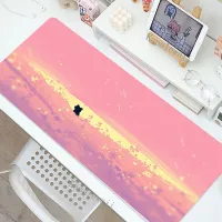 Pixel City Mat Mousepad Company Art Mause Pad Pink Carpet Deskmat 90x40 Mouse Pad Gamer Mechanical Keyboard Gaming Mat