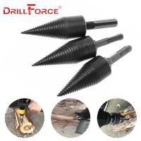 Drillforce Firewood Splitter Machine เจาะกรวยไม้ Reamer Punch Driver Drill Bit Split Drilling Tools 145x32mm / 160x42mm