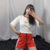 【freesize 】เสื้อแขนสั้นเด็กหญิงฤดูร้อน Women Summer 2-Piece Set For Women Wild Sportswear