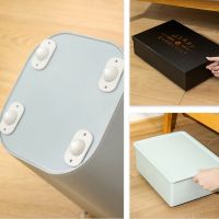 4pcs Self adhesive Universal Pulley Shelf Storage Box Sorting Boxes Caster Bottom Pulley Move The Universal Casters Freely