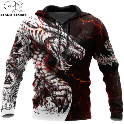 Black &amp; White Tattoo Dragon 3D Printed Men Hoodies Sweatshirt Uni Streetwear Zipper Pullover Casual Jacket Tracksuits KJ0192