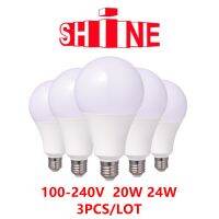 3ชิ้นล็อต LED พลังงานสูงหลอดไฟ A80 AC120V AC220V E27 20W 24W 100LM w สำหรับห้างสรรพสินค้าบ้านให้แสงแสงสีขาวนวลสว่างเป็นพิเศษ