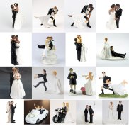 2021 Cake Toppers Dolls Bride And Groom Figurines Funny Wedding Cake
