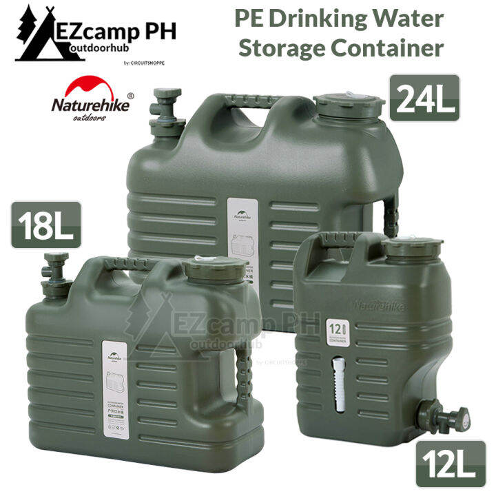 Naturehike 12L 18L 24L Drinking Water Storage Bucket with Faucet