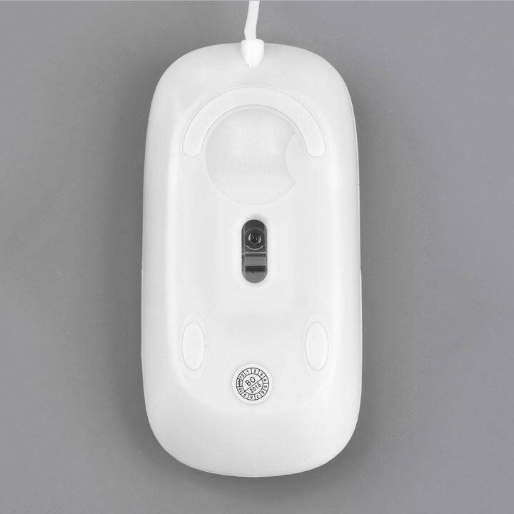 ราคาถูก-เมาส์ออปติคอลแบบมีสาย-ultra-slim-คุณภาพสูง-mice-usb-สำหรับ-pc-laptop