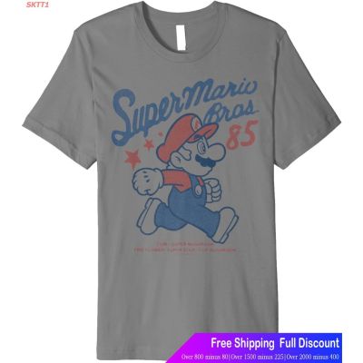 เสื้อยืดแขนสั้น Nintendo Super Mario Bros 85 Vintage Stars Premium T-Shirt Short sleeve T-shirtsS-5XL