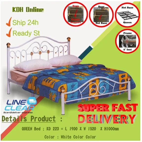 (KDH Online)*KD 223/ katil queen murah/katil/bed base queen/frame katil