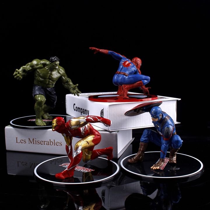 yb2-โมเดลฟิกเกอร์-marvel-the-avengers-iron-man-spiderman-hulk-captain-america-ของเล่น-สําหรับเด็ก-ตกแต่งบ้าน-by2