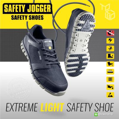 Safety Jogger รองเท้าเซฟตี้ รองเท้านิรภัย Extreme light น้ำหนักเบาที่สุด รองเท้าหัวนาโน คาร์บอน Nano Carbon Toecap, มาตรฐาน S1P SRC ป้องกันการเจาะทะลุ กันลื่น Metal Free รุ่น LIGERO BLK (สีดำ)