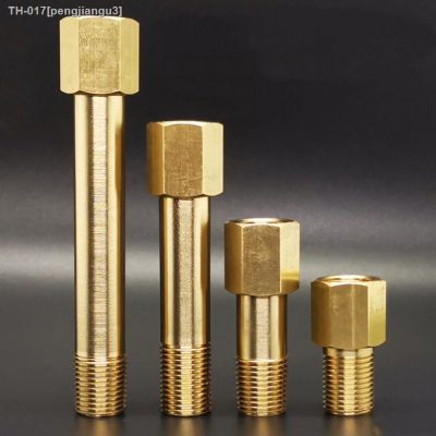 ✗♚ 1/8 1/4 3/8 BSP Female To Male Thread Brass Pipe Fitting Connector Adapter Length 35/50/60/75/100/125/150/175/200/250mm