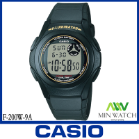 นาฬิกา รุ่น นาฬิกา Casio นาฬิกาข้อมือ นาฬิกาเด็ก รุ่นF-200W-1A / F-200W-2A / F-200W-2B / F-200W-9A กันน้ำ100M  แบตเตอรใช้งาน10 ปี ของแท้100% ประกันศูนย์ CASIO1 ปี จากร้าน MIN WATCH