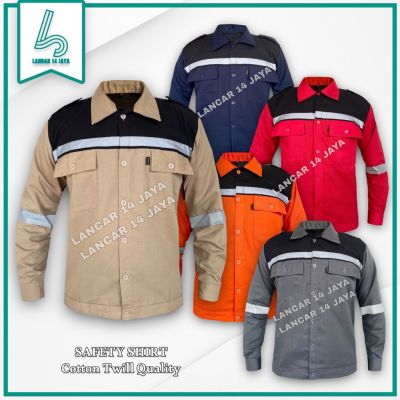 KEMEJA Best Selling!! Combination Long Sleeve Work Tops/Wearpack Safety/Work Clothes/Project Clothes/Workshop Clothes/Long Shirt
