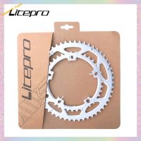 Litepro แหวนโซ่คู่ทำจากโลหะผสมอลูมิเนียมคู่53T 39T สำหรับจักรยานเสือหมอบ/พับได้9 10 11สปีด