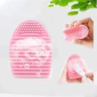 ♝♞♂  Silicone Egg Shaped Makeup Washing Elliptical Scrubber Brochas Maquillaje Cleaner Cosmetics Accessories