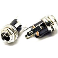 ∏ 5Pcs 5.5-2.5MM 5.5 x 2.5 DC Socket With Nut DC Power Jack Socket Female Panel Mount Connector