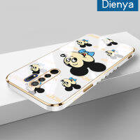 เคส Dienya สำหรับ Xiaomi Redmi 9 Prime Xiaomi MI POCO เคส M2การ์ตูน Happy Mickey New Square Surface Plating Case Soft ซิลิกาเจลกันกระแทกเคสมือถือ All Inclusive เลนส์กล้องถ่ายรูปฝาครอบป้องกัน