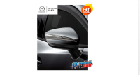 (ของแท้) คิ้ว แต่งกระจก มองข้าง สีโครเมียมแบบรมดำ Mazda CX3  Door Mirror Garnish ( Dark Chrome) เบิกศูนย์