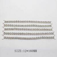 【YF】 Única linha strass decoração cadeia biquíni conector fivelas alça de ombro roupas vestido acessórios s20 12x160mm 10pcs