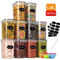 TEXFood Container Kitchen Organizer Storage Top Quality Plastic Storage Containers Pasta and Tea Coffee Sugar Organizer Jar