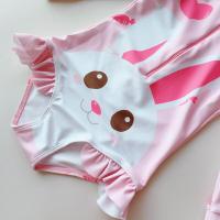 HOT14★7-14 Years Rabbit Decoration Kids Girls One Piece Swimsuit Girls Swimwear 2023 Children Swimsuit Cute Baby Bathing Suit Dropship