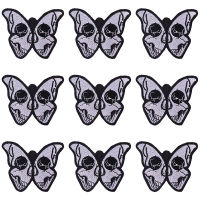 Pulaqi 10PCS Skeleton Patch Butterfly Wholesale Patches Iron On Patches For Clothing Stripe Wholesale Dropship Custom Patch