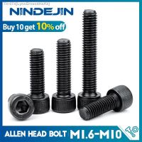 ▨♘❀ NINDEJIN Hexagon Hex Socket Cap Head Screw Bolts M1.6 M2 M2.5 M3 M4 M5 M6 M8 M10 12.9 Grade Carbon Steel Allen Screw Din912