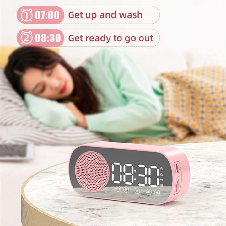 wireless-bluetooth-speaker-clock-radio-dual-alarm-support-tf-card-soundbar-digital-alarm-for-home-office