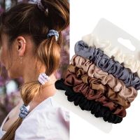 【CW】 6pcs Elastic Scrunchie Hair Ties Rubber Bands for Sport Gym Scrunchies Holder Accessories Set
