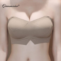 ร้อน, ร้อน★Qianmeier Externally expanded underwear with no shoulder straps small chest large gathering, anti slip anti slip anti slip and anti glare bra wrap around the chest cartoon chest and invisible bra