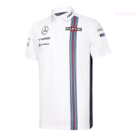 Summer F1 Racing Suit Williams Benz Team Fan Shirt Men Quick Dry Short Sleeve POLO fashion polo shirt