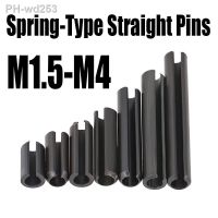 20PCS M1.5 M2 M2.5 M3 M4 Black 65Mn Steel Spring-Type Straight Pins Steel Spring Elastic Cylindrical Cotter Locating Pin Dowel